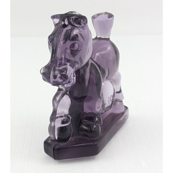 Heisey Purple Glass Horse Plug Sparky Oscar HCA Imperial 1980 Vintage - Picture 2 of 8